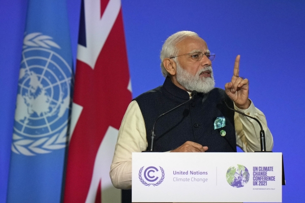 Индия ставит цель к 2070 году по нулевым чистым выбросам; Китай не берет на себя новых обязательств